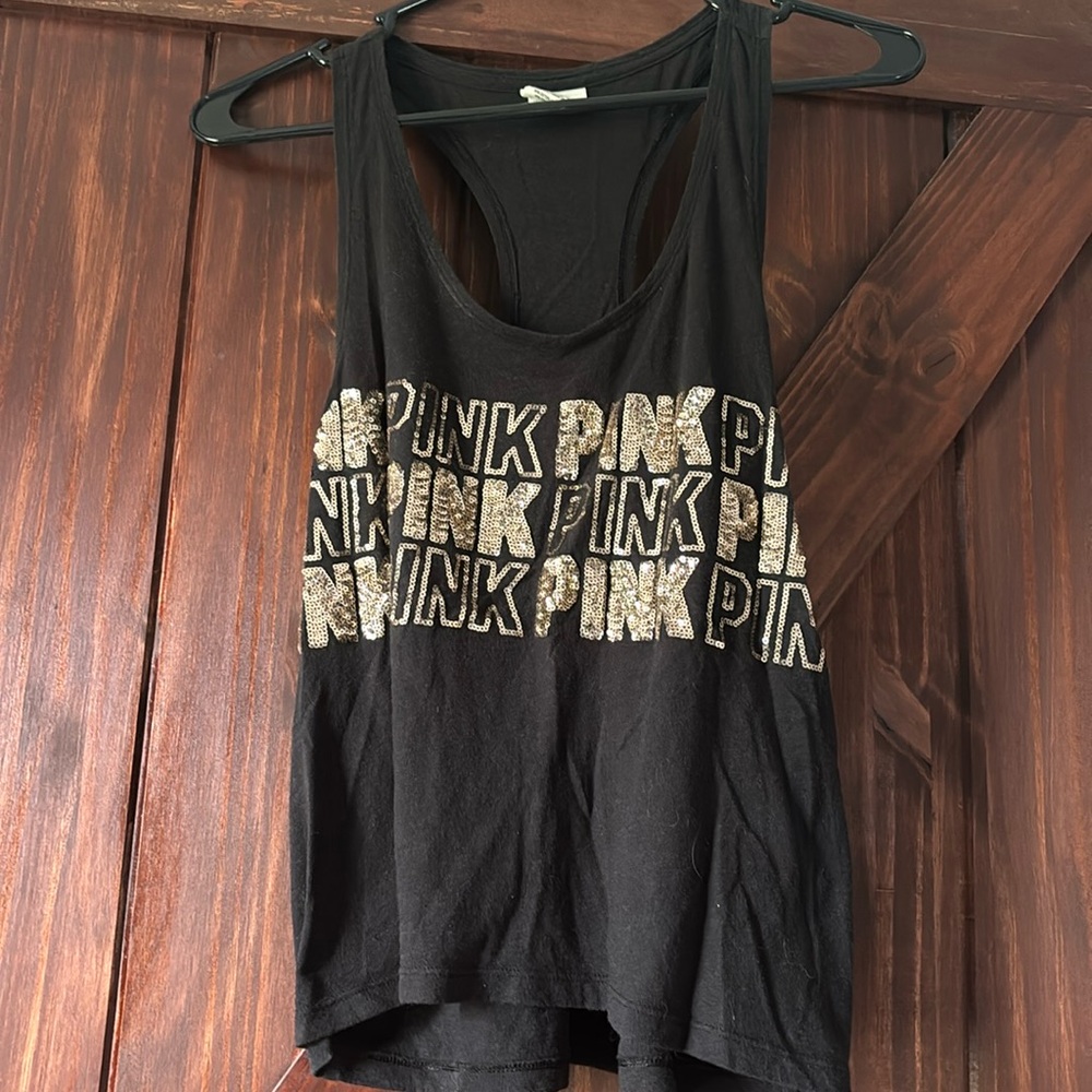 Victoria’s Secret pink sparkly tank